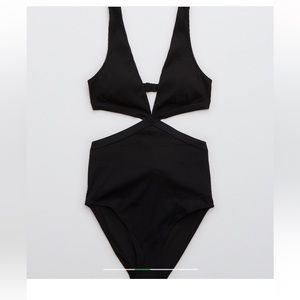 Aerie Black one piece swimsuit M